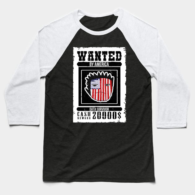 ROB ''WANTED POSTER'' Baseball T-Shirt by KVLI3N